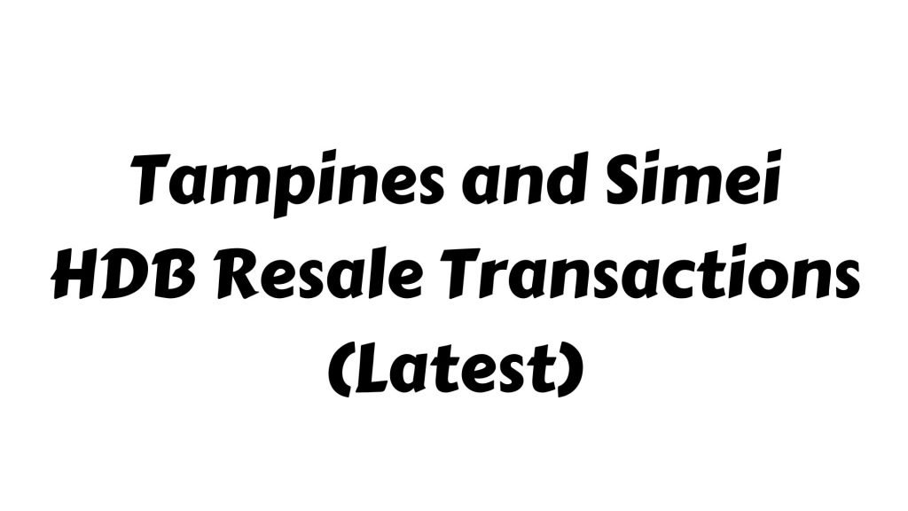 tampines simei hdb resale